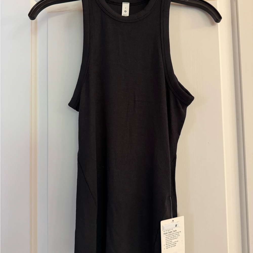 Lululemon NWT Hold Tight Crewneck Tank Top 4 Black